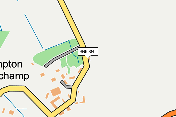 SN6 8NT map - OS OpenMap – Local (Ordnance Survey)