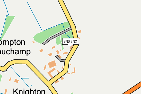 SN6 8NX map - OS OpenMap – Local (Ordnance Survey)