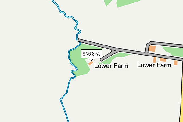 SN6 8PA map - OS OpenMap – Local (Ordnance Survey)