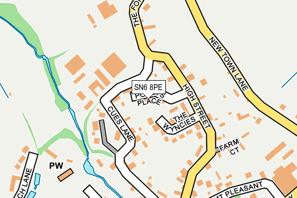 SN6 8PE map - OS OpenMap – Local (Ordnance Survey)