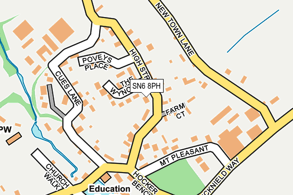 SN6 8PH map - OS OpenMap – Local (Ordnance Survey)