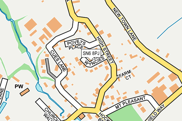 SN6 8PJ map - OS OpenMap – Local (Ordnance Survey)