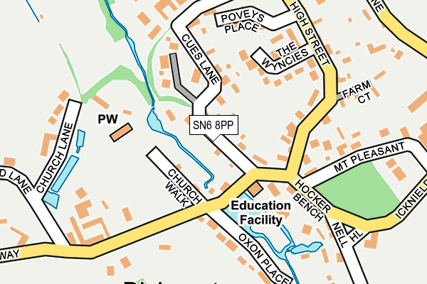 SN6 8PP map - OS OpenMap – Local (Ordnance Survey)