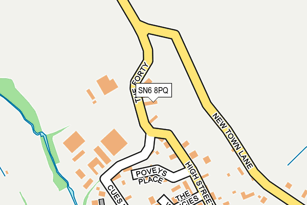 SN6 8PQ map - OS OpenMap – Local (Ordnance Survey)