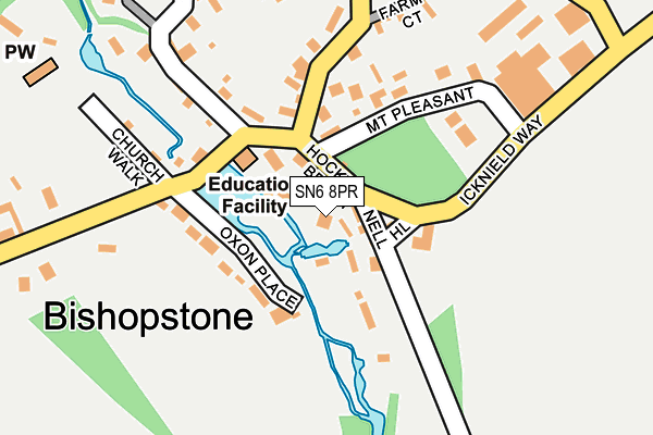 SN6 8PR map - OS OpenMap – Local (Ordnance Survey)