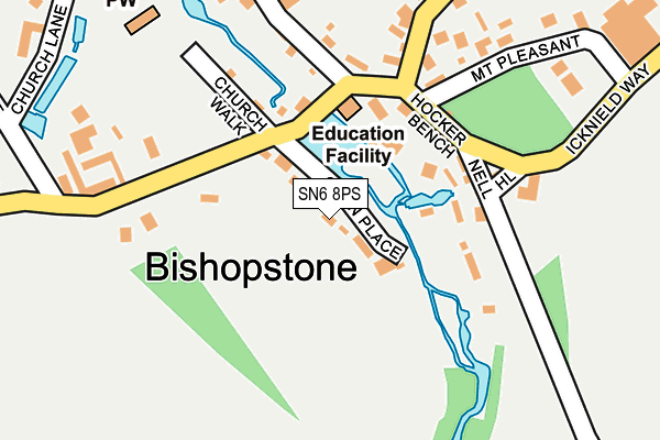 SN6 8PS map - OS OpenMap – Local (Ordnance Survey)