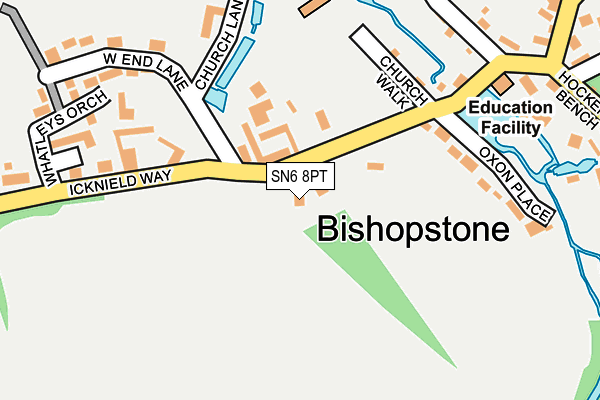 SN6 8PT map - OS OpenMap – Local (Ordnance Survey)