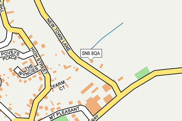 SN6 8QA map - OS OpenMap – Local (Ordnance Survey)