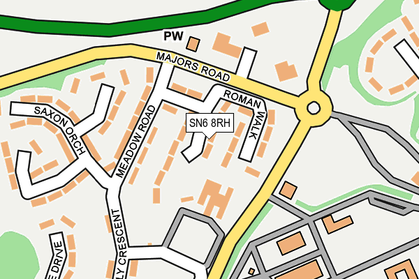 SN6 8RH map - OS OpenMap – Local (Ordnance Survey)