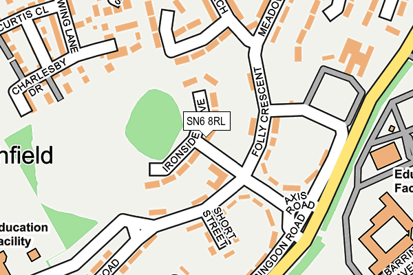 SN6 8RL map - OS OpenMap – Local (Ordnance Survey)