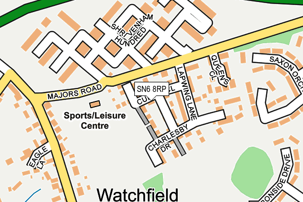 SN6 8RP map - OS OpenMap – Local (Ordnance Survey)