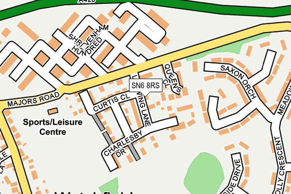 SN6 8RS map - OS OpenMap – Local (Ordnance Survey)