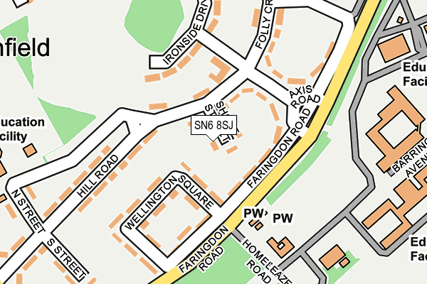 SN6 8SJ map - OS OpenMap – Local (Ordnance Survey)