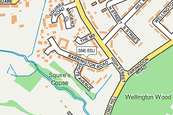 SN6 8SU map - OS OpenMap – Local (Ordnance Survey)