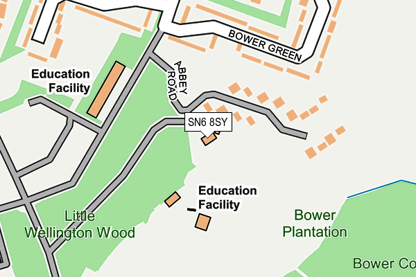 SN6 8SY map - OS OpenMap – Local (Ordnance Survey)