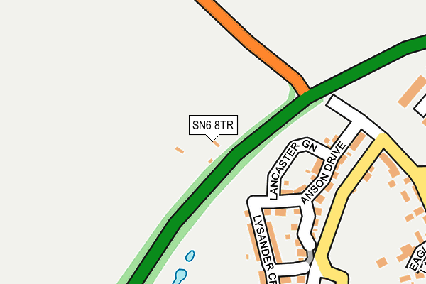 SN6 8TR map - OS OpenMap – Local (Ordnance Survey)