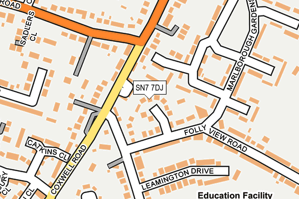 SN7 7DJ map - OS OpenMap – Local (Ordnance Survey)