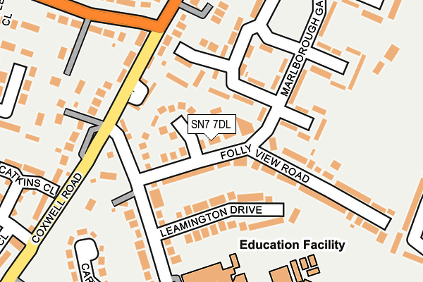 SN7 7DL map - OS OpenMap – Local (Ordnance Survey)