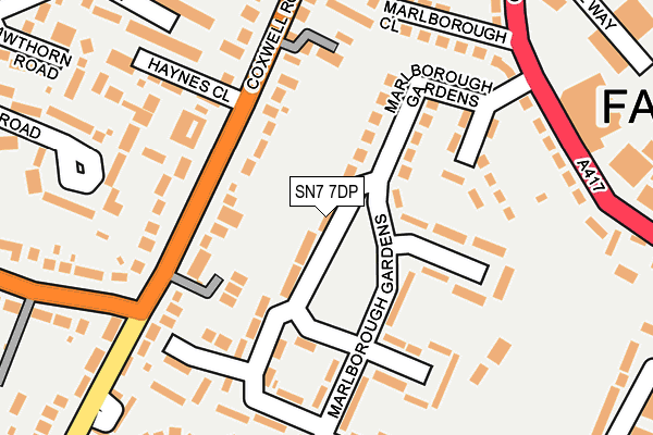 SN7 7DP map - OS OpenMap – Local (Ordnance Survey)