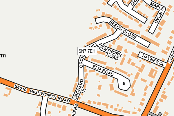 SN7 7EH map - OS OpenMap – Local (Ordnance Survey)