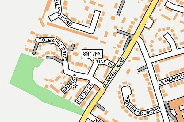 SN7 7FA map - OS OpenMap – Local (Ordnance Survey)