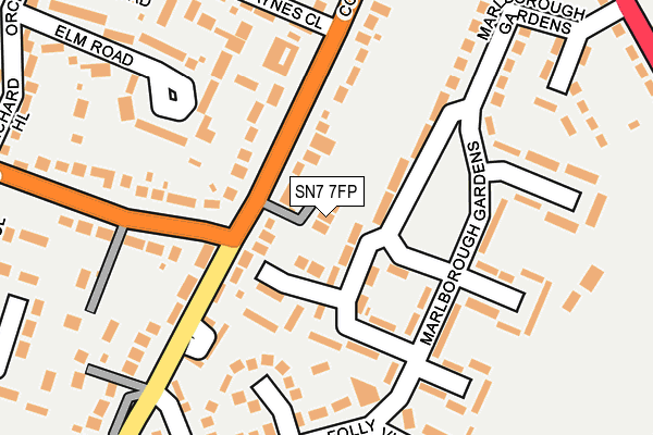 SN7 7FP map - OS OpenMap – Local (Ordnance Survey)