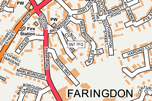 SN7 7FQ map - OS OpenMap – Local (Ordnance Survey)