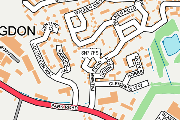 SN7 7FS map - OS OpenMap – Local (Ordnance Survey)