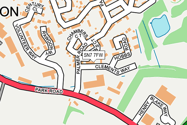 SN7 7FW map - OS OpenMap – Local (Ordnance Survey)