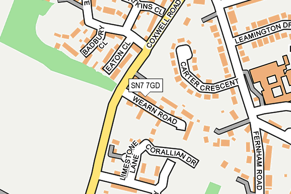 SN7 7GD map - OS OpenMap – Local (Ordnance Survey)