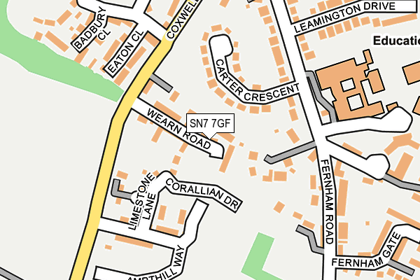 SN7 7GF map - OS OpenMap – Local (Ordnance Survey)