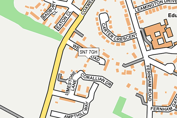 SN7 7GH map - OS OpenMap – Local (Ordnance Survey)