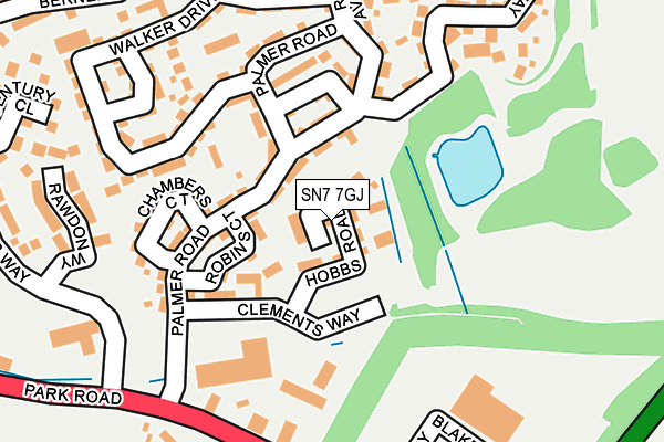 SN7 7GJ map - OS OpenMap – Local (Ordnance Survey)