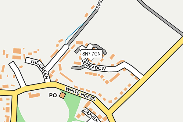 SN7 7GN map - OS OpenMap – Local (Ordnance Survey)