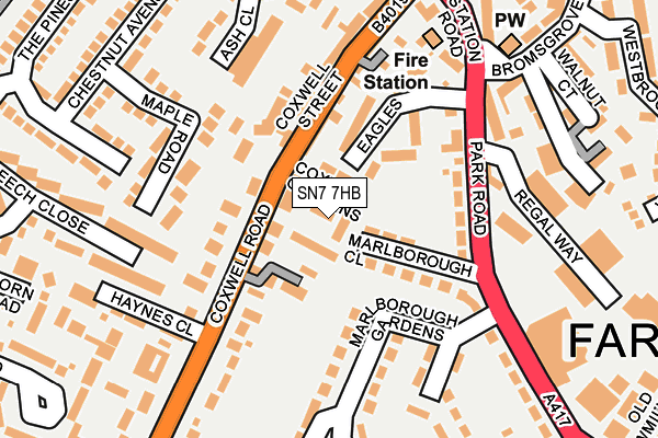 SN7 7HB map - OS OpenMap – Local (Ordnance Survey)