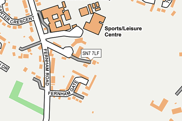 SN7 7LF map - OS OpenMap – Local (Ordnance Survey)