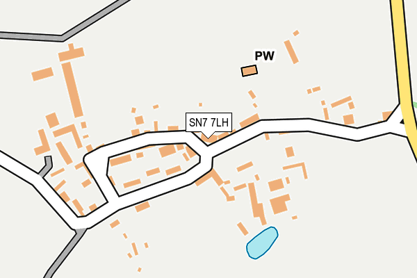 SN7 7LH map - OS OpenMap – Local (Ordnance Survey)