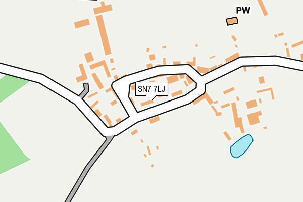 SN7 7LJ map - OS OpenMap – Local (Ordnance Survey)