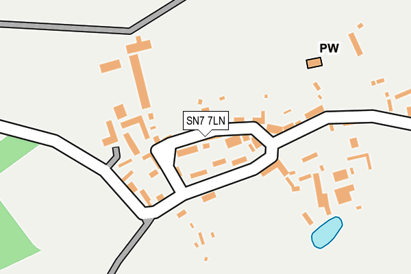 SN7 7LN map - OS OpenMap – Local (Ordnance Survey)