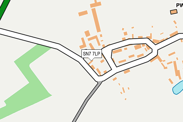 SN7 7LP map - OS OpenMap – Local (Ordnance Survey)