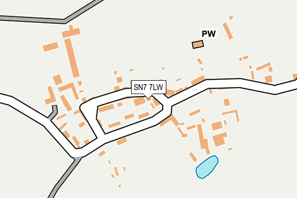 SN7 7LW map - OS OpenMap – Local (Ordnance Survey)