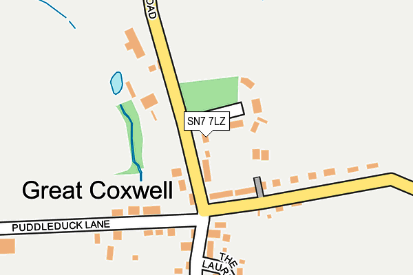 SN7 7LZ map - OS OpenMap – Local (Ordnance Survey)