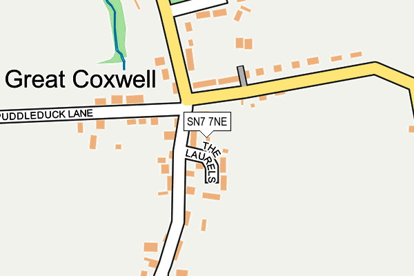 SN7 7NE map - OS OpenMap – Local (Ordnance Survey)