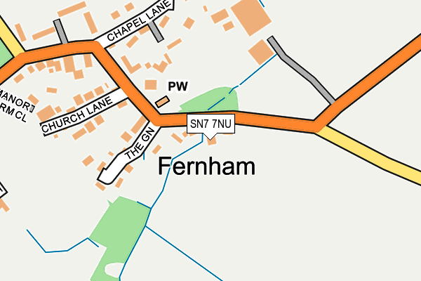 SN7 7NU map - OS OpenMap – Local (Ordnance Survey)