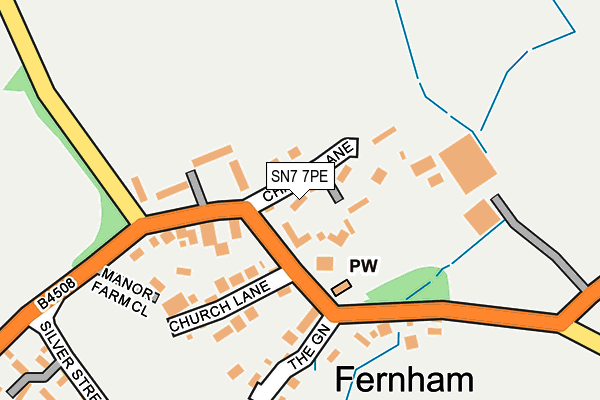 SN7 7PE map - OS OpenMap – Local (Ordnance Survey)