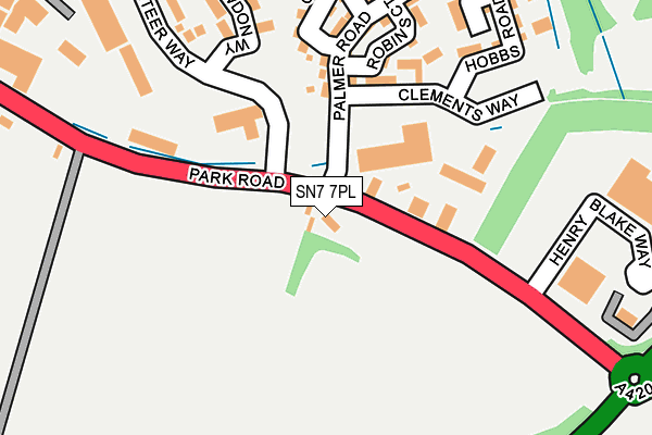 SN7 7PL map - OS OpenMap – Local (Ordnance Survey)