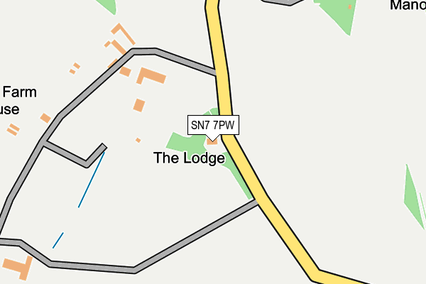 SN7 7PW map - OS OpenMap – Local (Ordnance Survey)