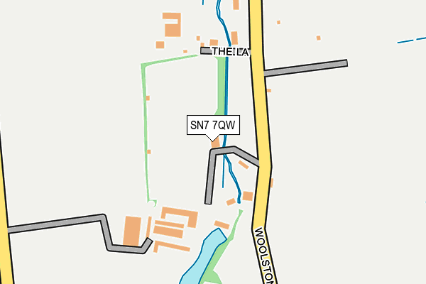 SN7 7QW map - OS OpenMap – Local (Ordnance Survey)