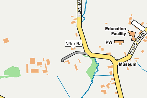 SN7 7RD map - OS OpenMap – Local (Ordnance Survey)