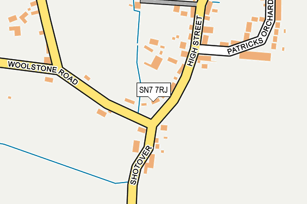 SN7 7RJ map - OS OpenMap – Local (Ordnance Survey)
